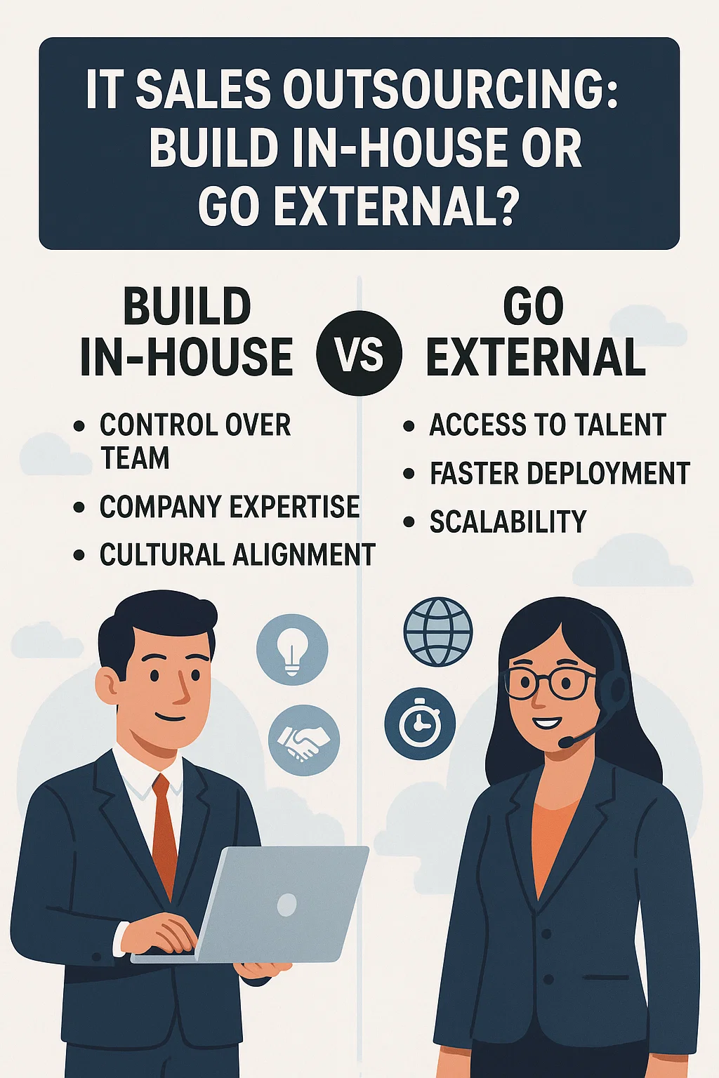 IT Sales Outsourcing - 2025: Build In-House or Go External?